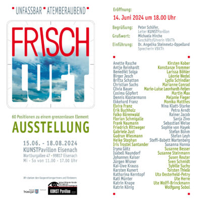 <b>15.06.-18.08.2024</b> FRISCHLUFT <i>Ausstellung Eisenach</i>
