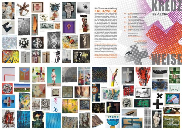 KREUZWEISE, Themenausstellung, Haus zum Bunten Löwen Erfurt, 06.05.-01.06.2024 (Flyer)