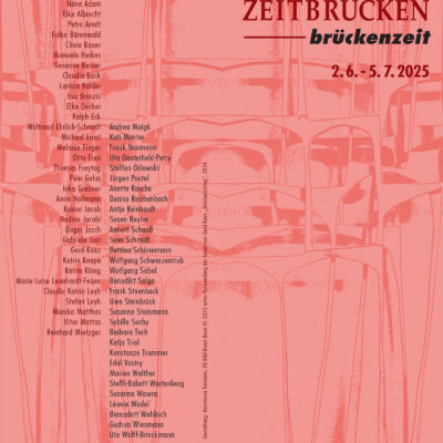 <b>02.06.-05.07.2025</b> ZEITBRÜCKEN brückenzeit <i>VBKTh-Themenausstellung Erfurt</i>