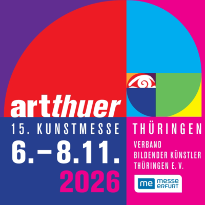 <b>06.-08.11.2026</b> artthuer <i>15. Thüringer Kunstmesse Erfurt</i>